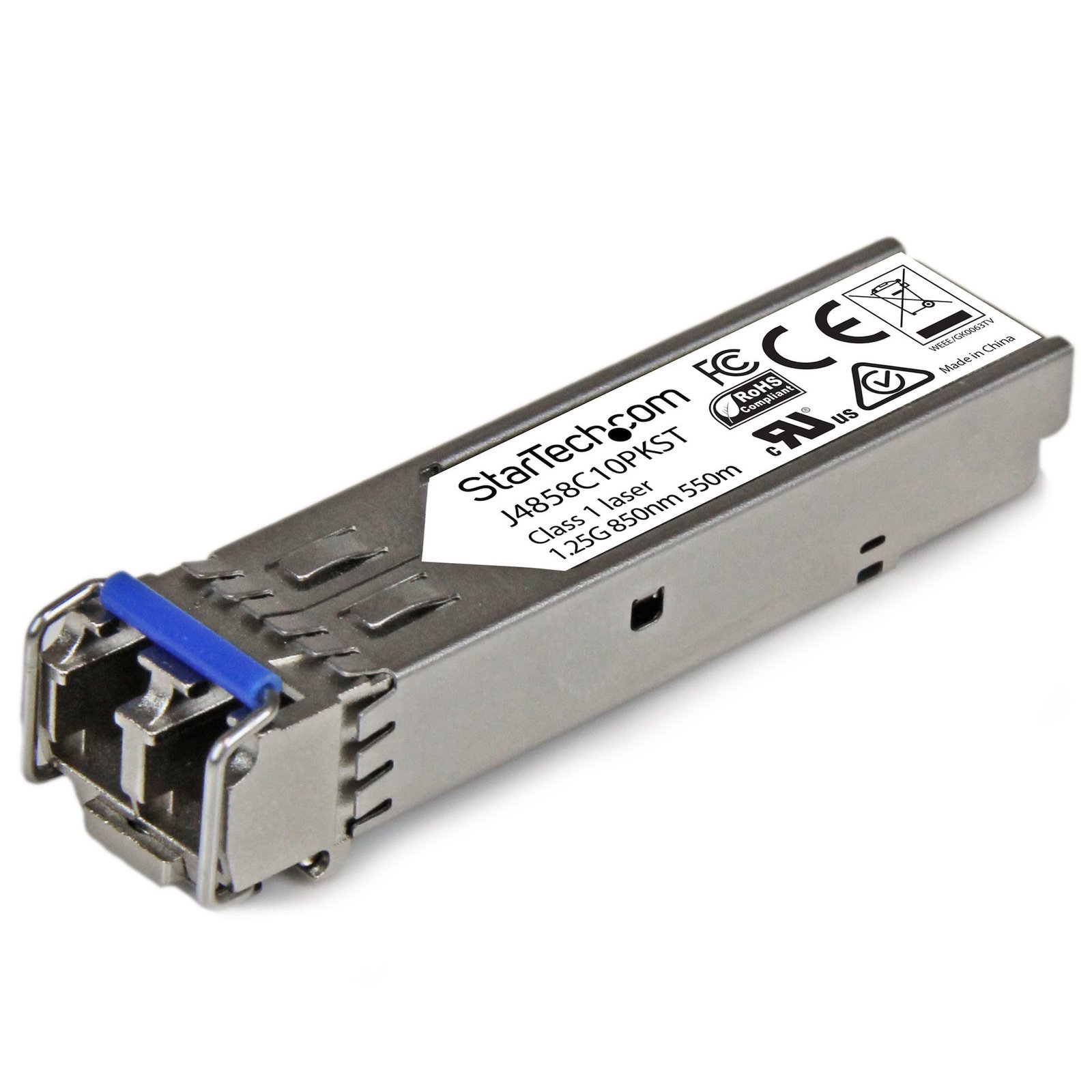 StarTech.com 10 pack HPE J4858C Compatible SFP Module - 1000BASE-SX - 1GbE Multi Mode Fiber Optic J4858C10PKST