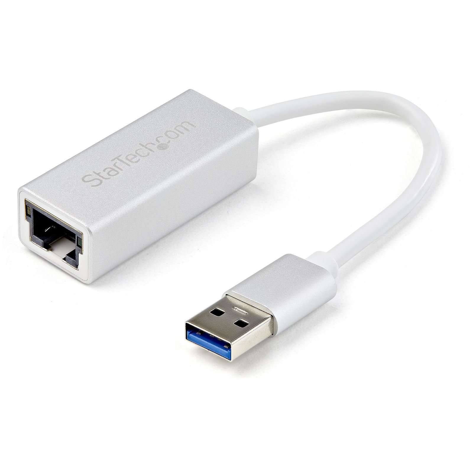 StarTech.com USB 3.0 to Gigabit Network Adapter, Silver, Sleek Aluminum Design for MacBook, USB31000SA