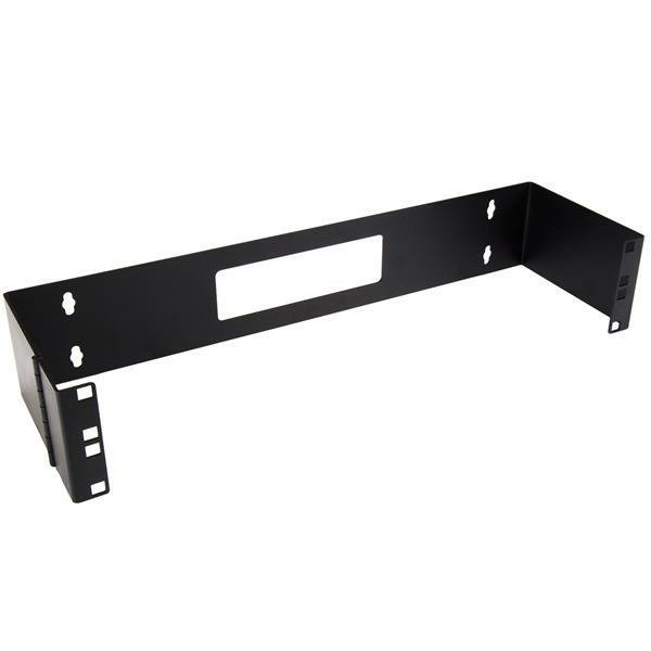 StarTech.com 2U Hinged Wall Mount Patch Panel Bracket - 6 inch Deep - 19" Swing Rack for Shallow WALLMOUNTH2