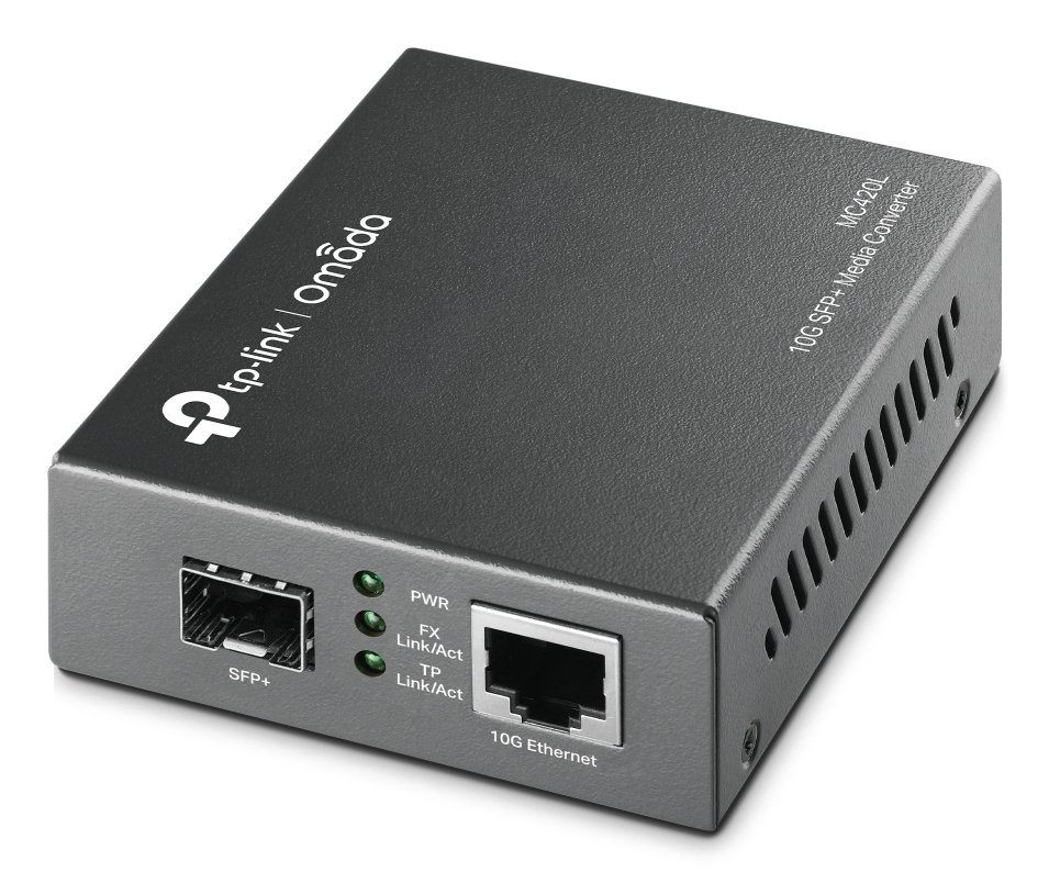 TP-Link Omada 10G Multi-Gigabit SFP Media Converter MC420L