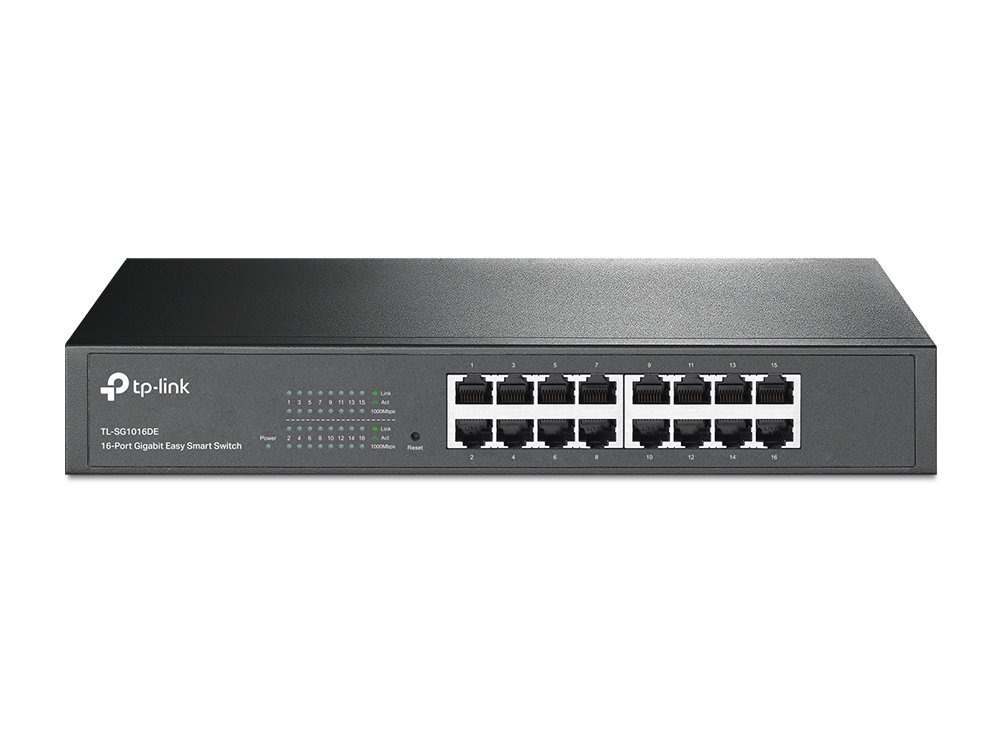 TP-Link TL-SG1016DE network switch Managed L2 Gigabit Ethernet (10/100/1000) Black TLSG1016DE