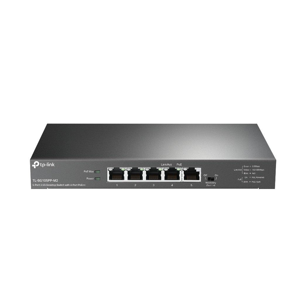 TP-Link 5-Port 2.5G Desktop Switch with 4-Port PoE++ TLSG105PPM2