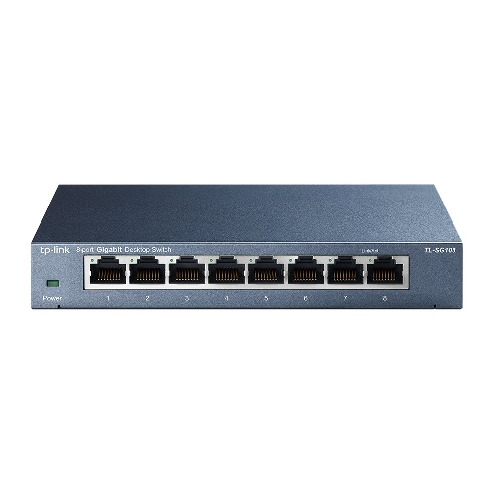 TP-Link TL-SG108 network switch Unmanaged L2 Gigabit Ethernet (10/100/1000) Black TLSG108