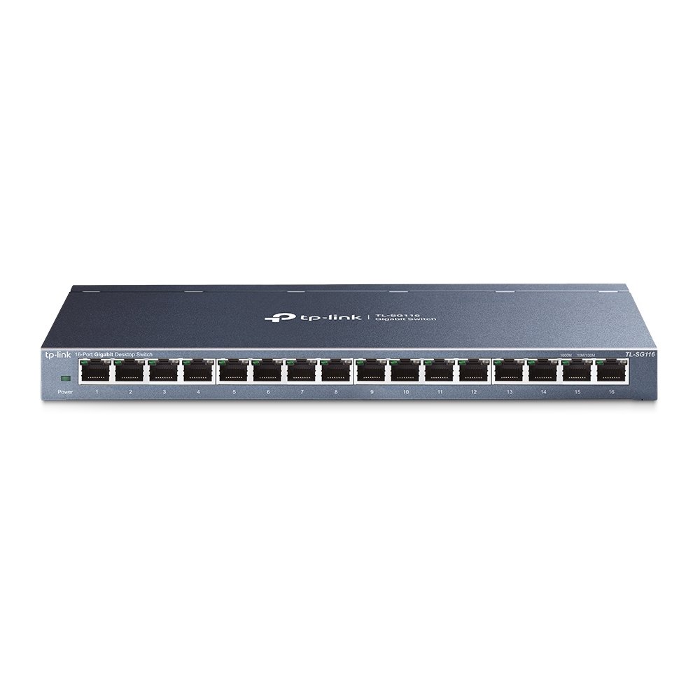 TP-Link TL-SG116 network switch Unmanaged Gigabit Ethernet (10/100/1000) Black TLSG116