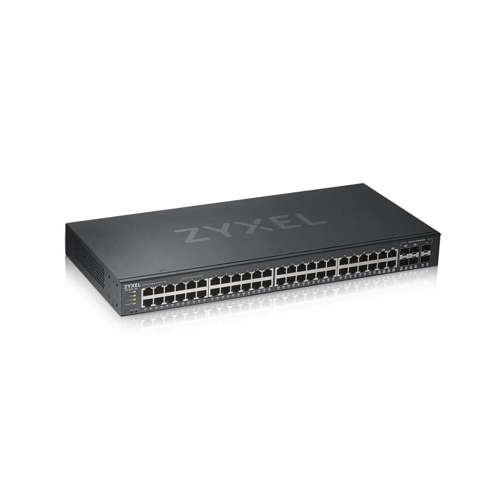 ZyXEL Communications GS1920-48V2 network switch Managed Gigabit Ethernet (10/100/1000) Black GS192048V2