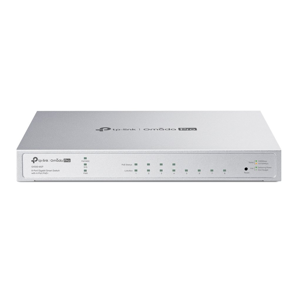 TP-Link Omada Pro 8-Port Gigabit Smart Switch with 4-Port PoE+ S45008GP