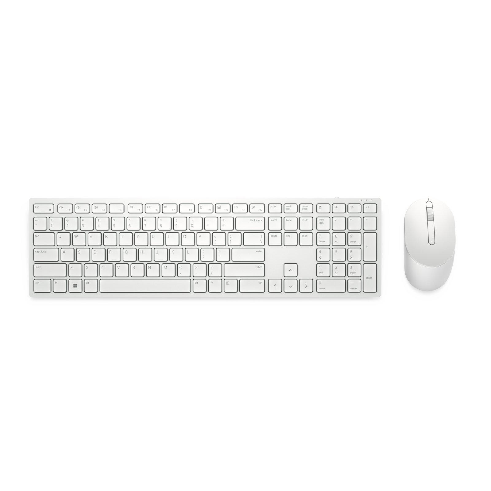 DELL PERIPHERALS KM5221W-WH keyboard Mouse included Office RF Wireless QWERTY US English White KM5221W-WH-US