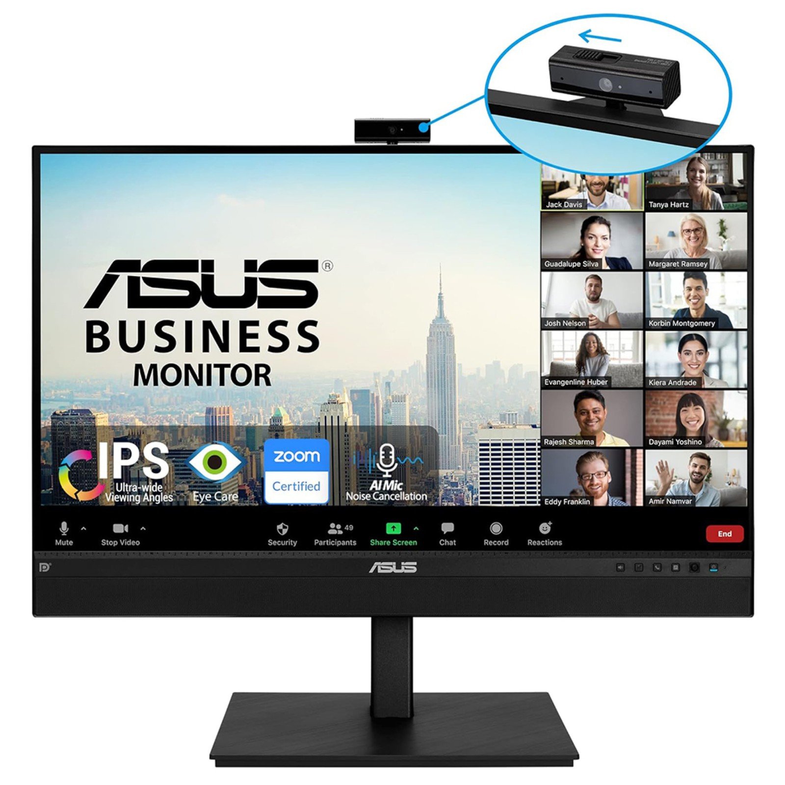 ASUS - DISPLAY BE27ACSBK computer monitor 68.6 cm (27") 2560 x 1440 pixels Quad HD LED Black