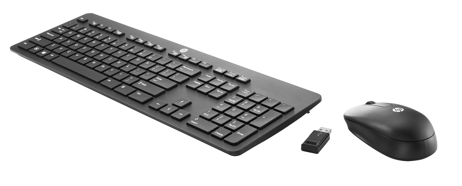 HPI SOURCING - NEW HP Slim Wireless and Mouse keyboard included Office RF Black T6L04UT#ABA