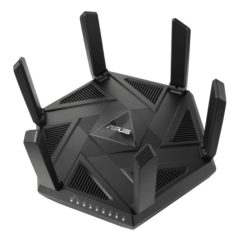 ASUS - COMPONENTS RT-AXE7800 wireless router Tri-band (2.4 GHz / 5 / 6 Black