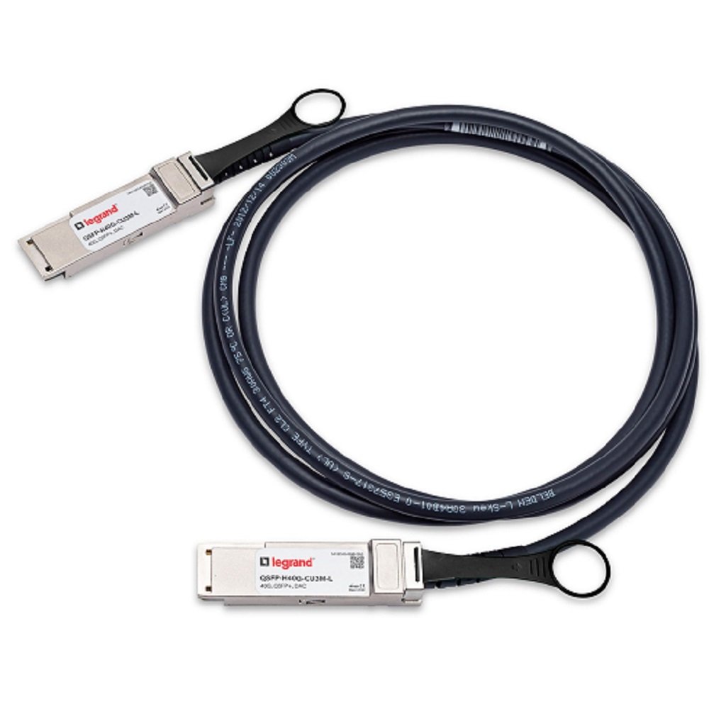LEGRAND - OPTICS QSFP-H40G-CU50CM-L InfiniBand/fibre optic cable 0.5 m QSFP+ Black