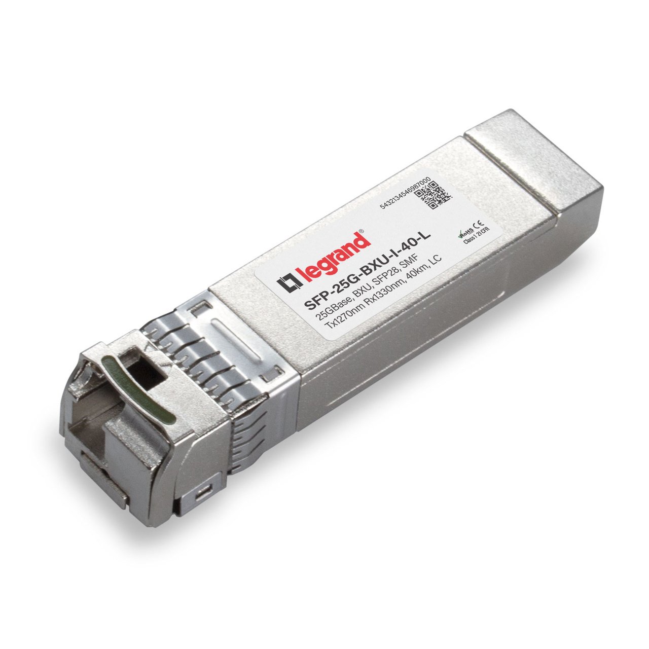 LEGRAND - OPTICS SFP-25G-BXU-I-40-L network transceiver module Fiber optic 25000 Mbit/s SFP28 1270