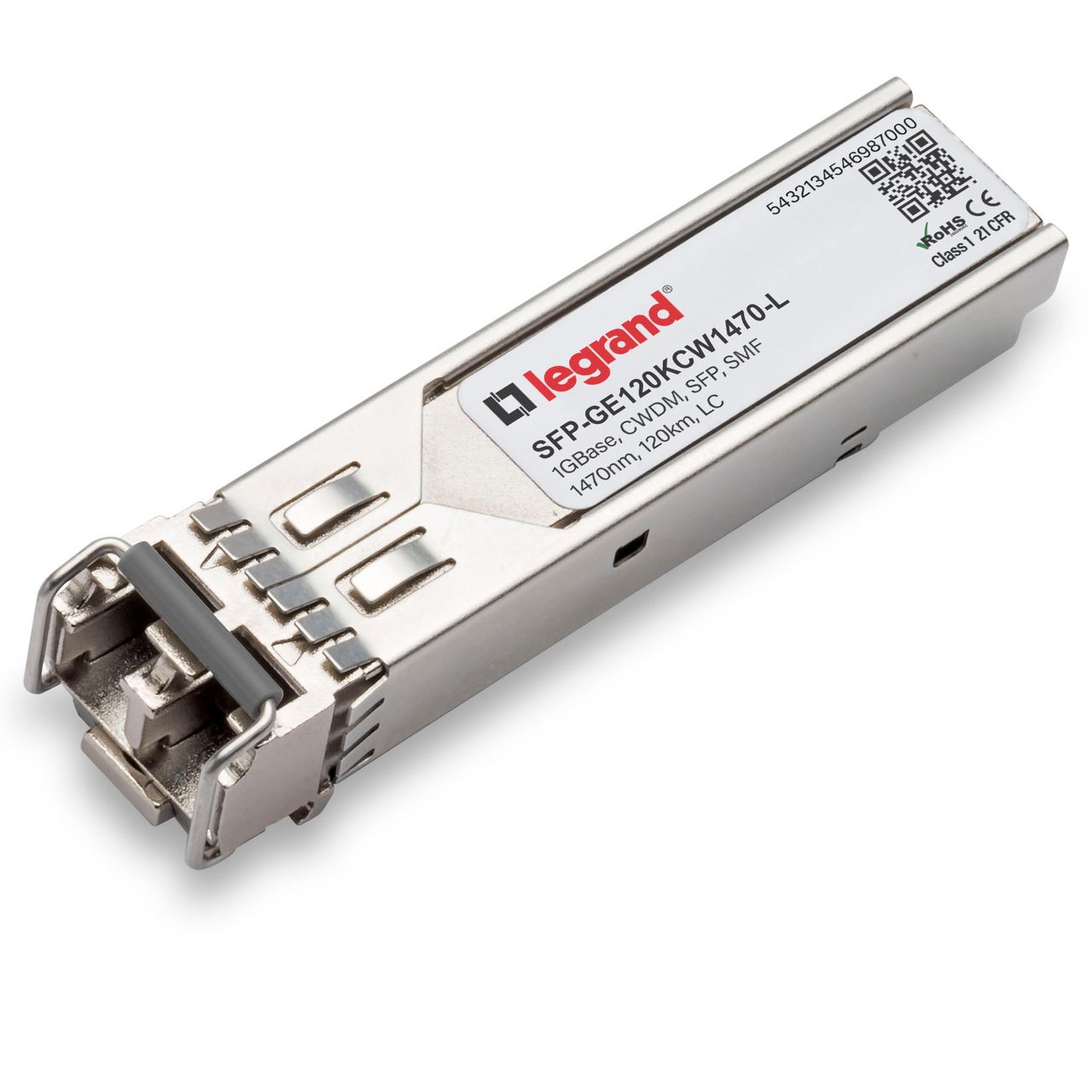 LEGRAND - OPTICS SMF 1470NM 120KM LC network transceiver module Fiber optic 1000 Mbit/s SFP SFP-GE120KCW1470-L