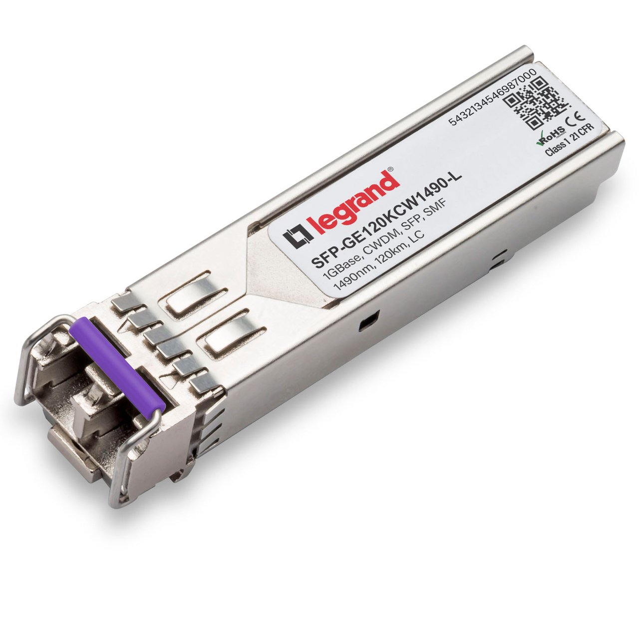 LEGRAND - OPTICS SMF 1490NM 120KM LC network transceiver module Fiber optic 1000 Mbit/s SFP SFP-GE120KCW1490-L