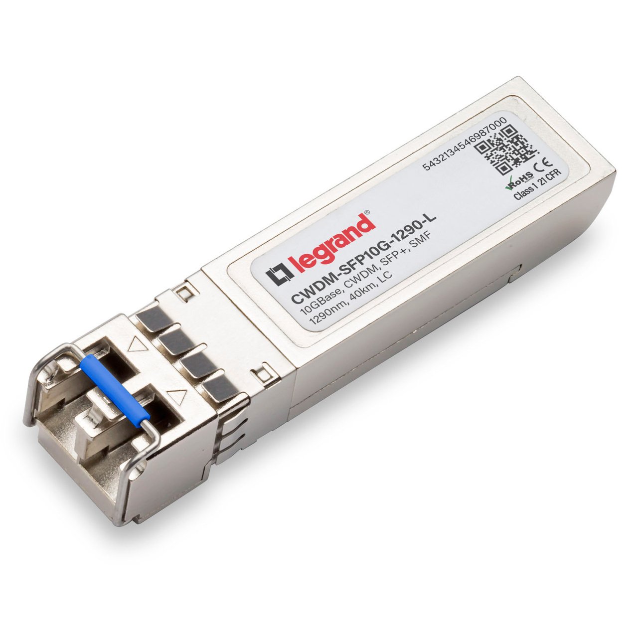 LEGRAND - OPTICS CWDM-SFP10G-1290-L network transceiver module Copper 10000 Mbit/s SFP+ 1290 nm