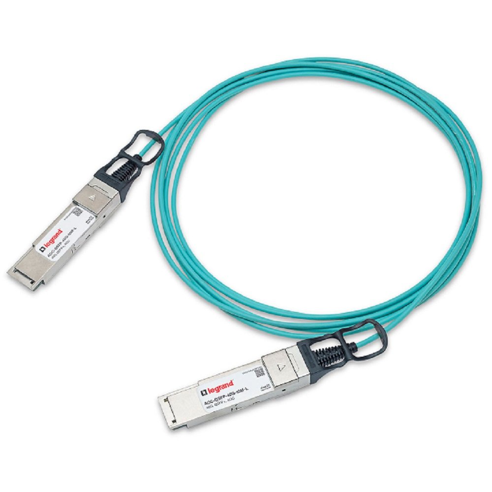 LEGRAND - OPTICS AOC-QSFP-40G-7M-L InfiniBand/fibre optic cable QSFP+ Aqua colour