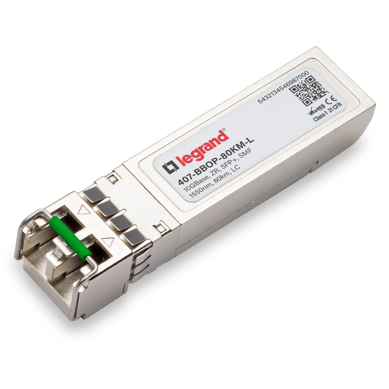 LEGRAND - OPTICS 407-BBOP-80KM-L network transceiver module Fiber optic 10000 Mbit/s SFP+ 1550 nm