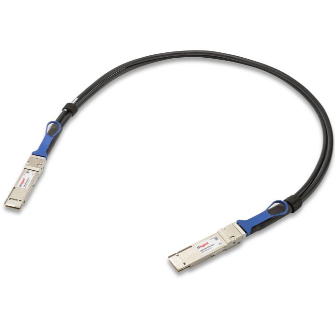 LEGRAND - OPTICS QDD-400G-DAC-1M-L InfiniBand/fibre optic cable QSFP-DD Black, Silver