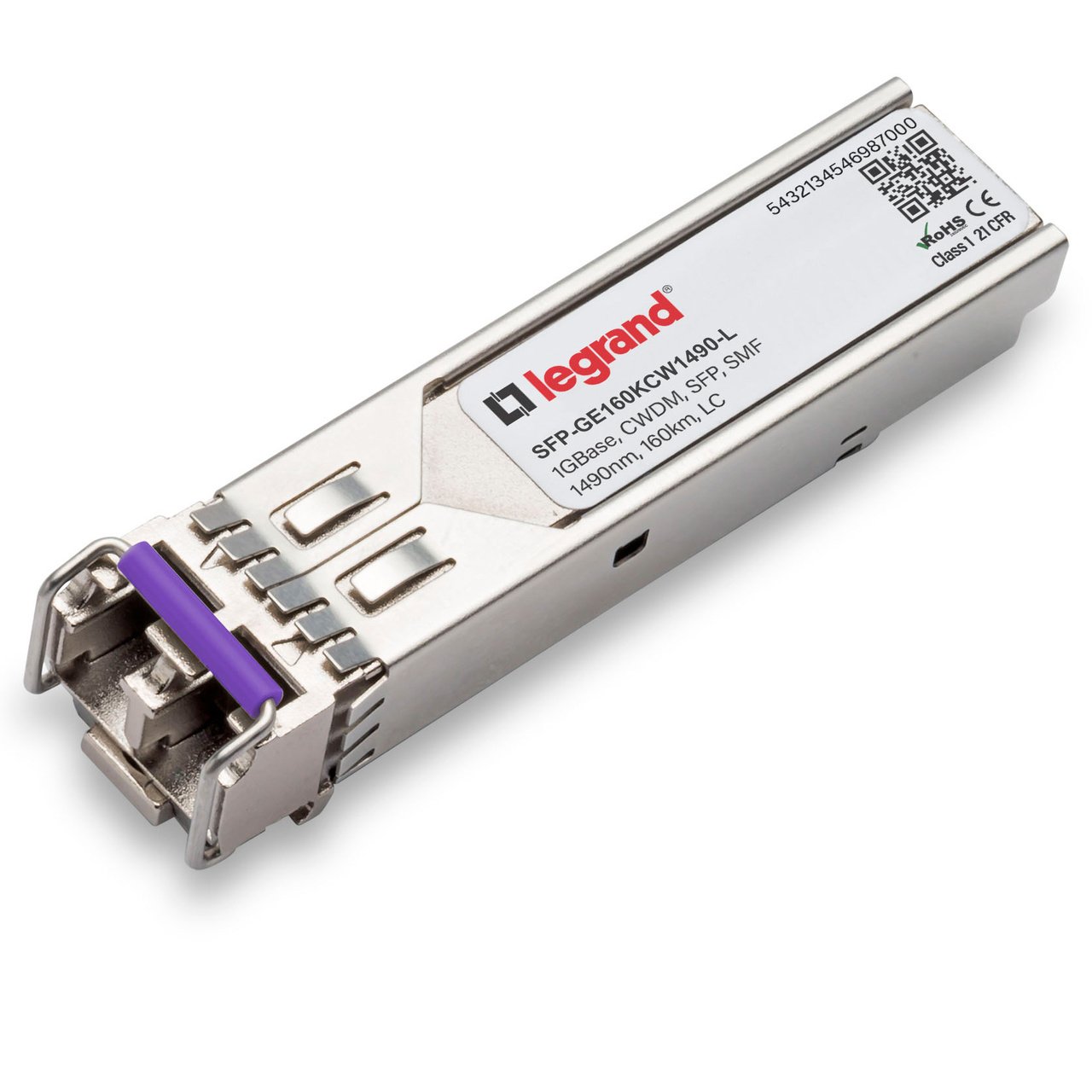 LEGRAND - OPTICS SFP-GE160KCW1490-L network transceiver module Fiber optic 1000 Mbit/s 1490 nm