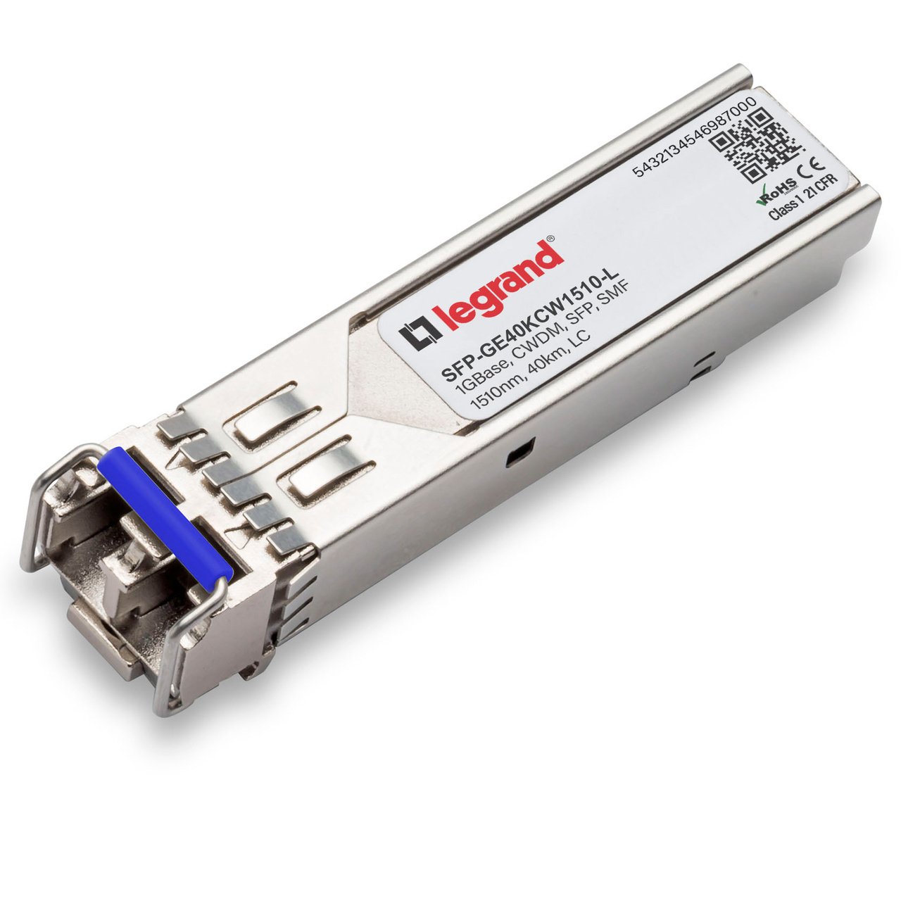 LEGRAND - OPTICS SFP-GE40KCW1510-L network transceiver module Fiber optic 1000 Mbit/s 1510 nm