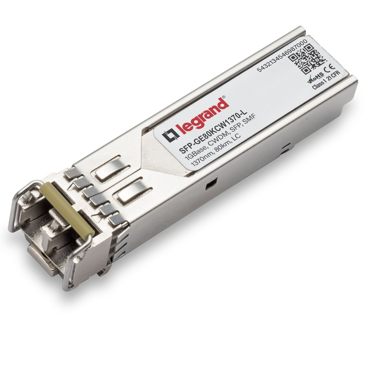 LEGRAND - OPTICS SMF 1370NM 80KM LC network transceiver module Fiber optic 1000 Mbit/s SFP SFP-GE80KCW1370-L