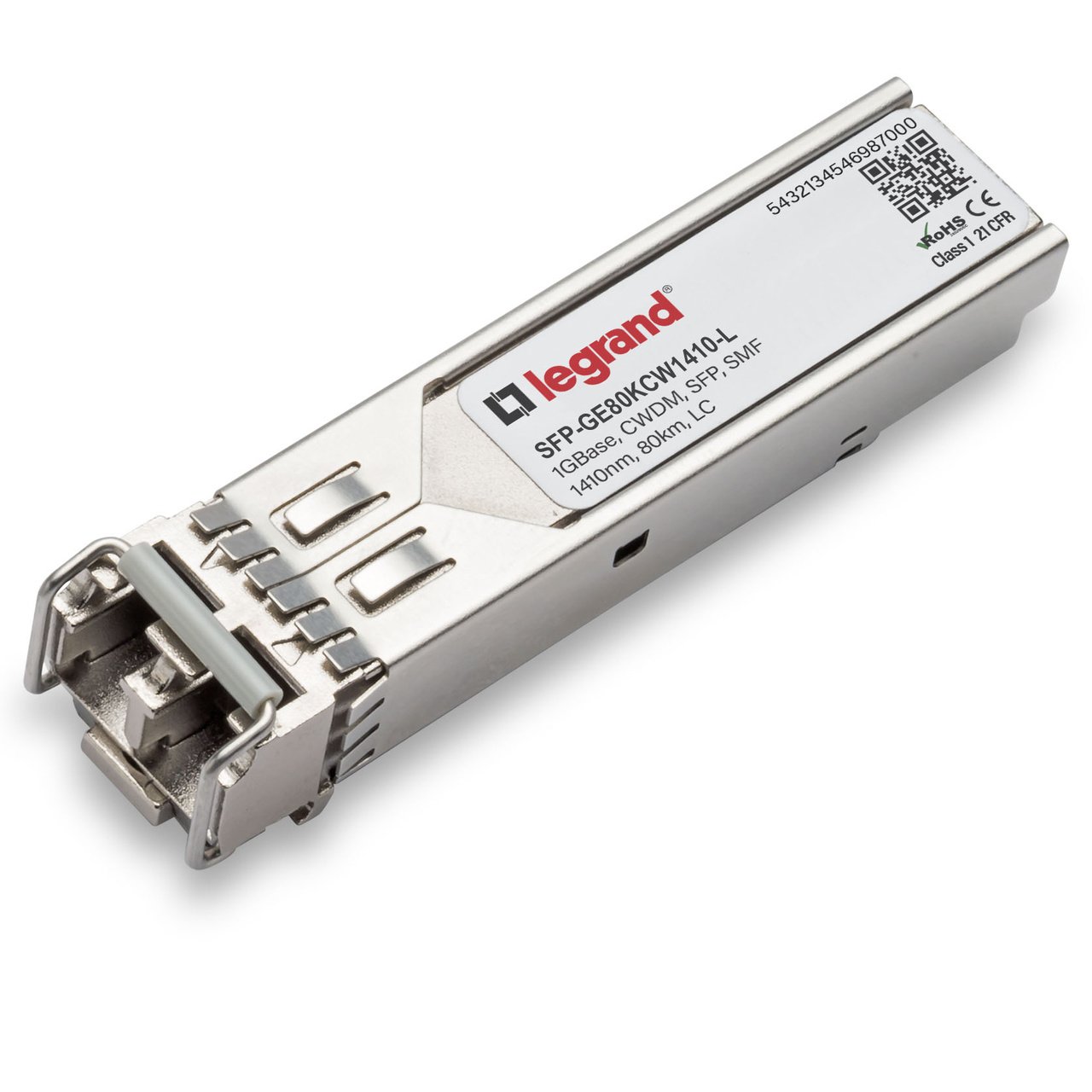 LEGRAND - OPTICS SMF 1410NM 80KM LC network transceiver module Fiber optic 1000 Mbit/s SFP SFP-GE80KCW1410-L