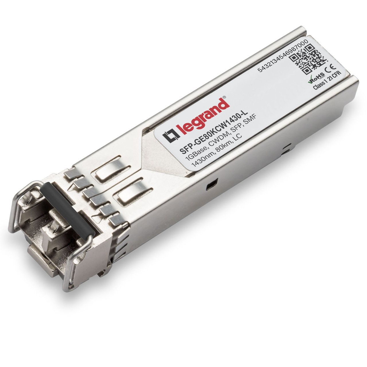 LEGRAND - OPTICS SMF 1430NM 80KM LC network transceiver module Fiber optic 1000 Mbit/s SFP SFP-GE80KCW1430-L