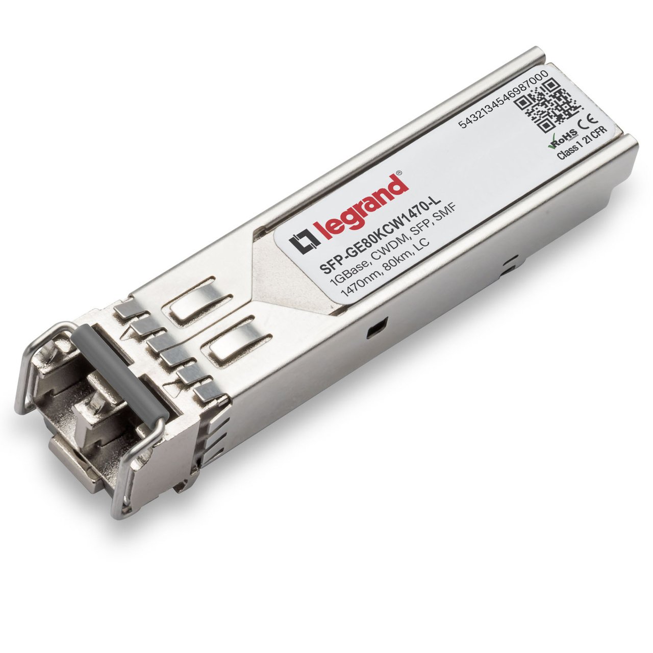 LEGRAND - OPTICS SMF 1470NM 80KM LC network transceiver module Fiber optic 1000 Mbit/s SFP SFP-GE80KCW1470-L