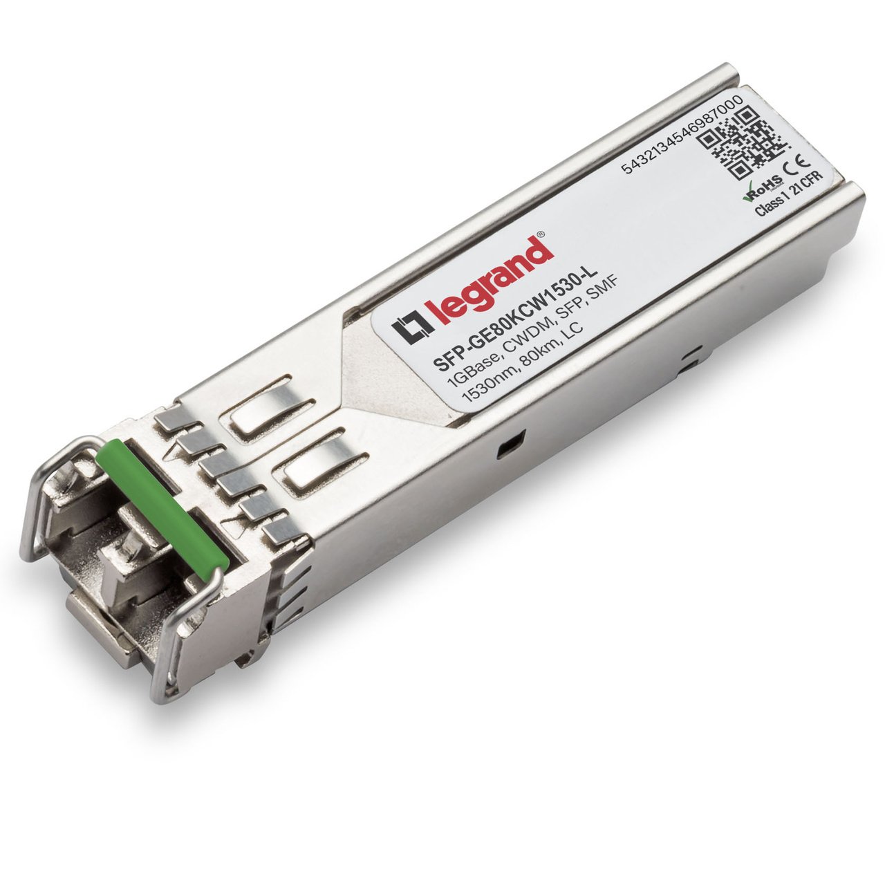 LEGRAND - OPTICS SMF 1530NM 80KM LC network transceiver module Fiber optic 1000 Mbit/s SFP SFP-GE80KCW1530-L