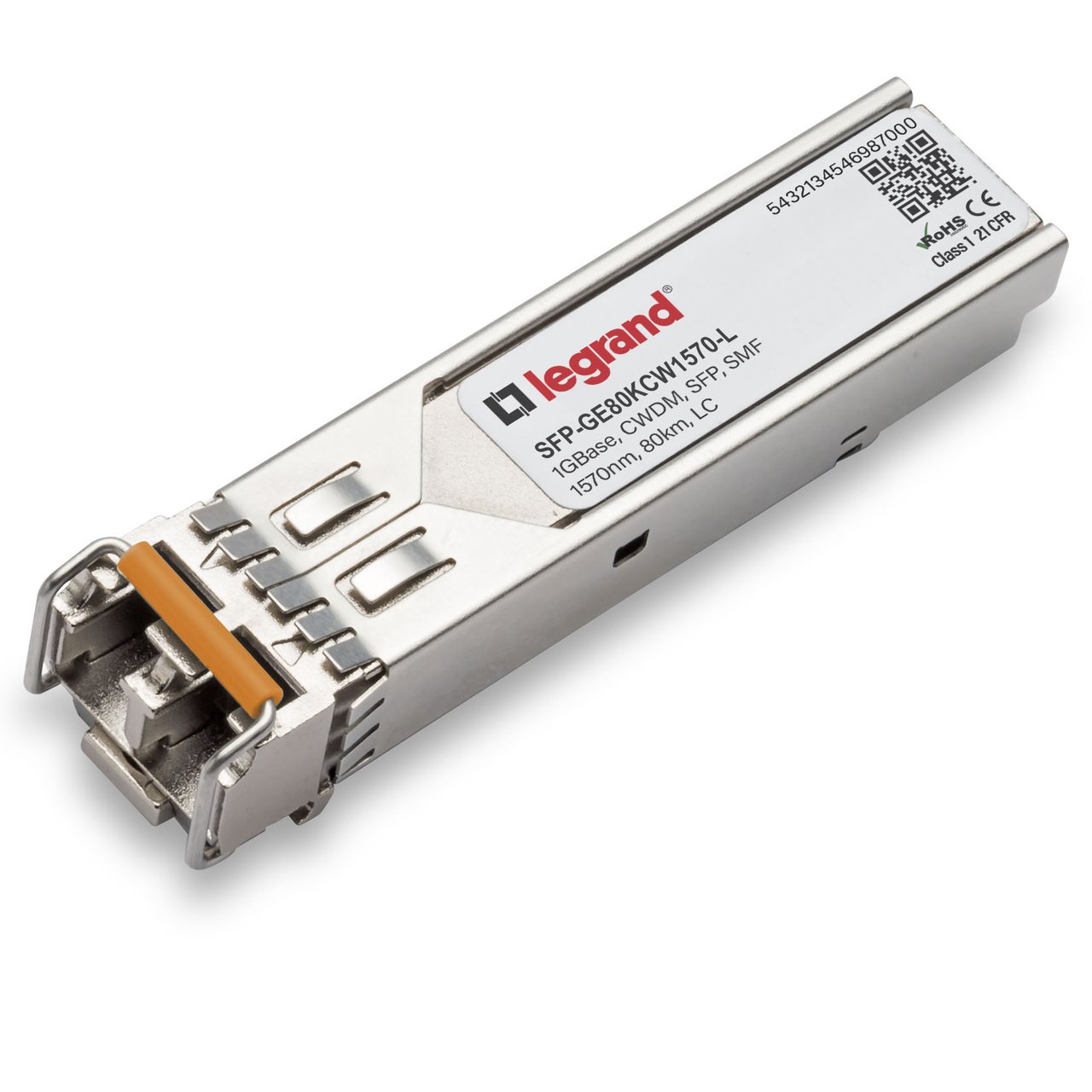 LEGRAND - OPTICS SMF 1570NM 80KM LC network transceiver module Fiber optic 1000 Mbit/s SFP SFP-GE80KCW1570-L