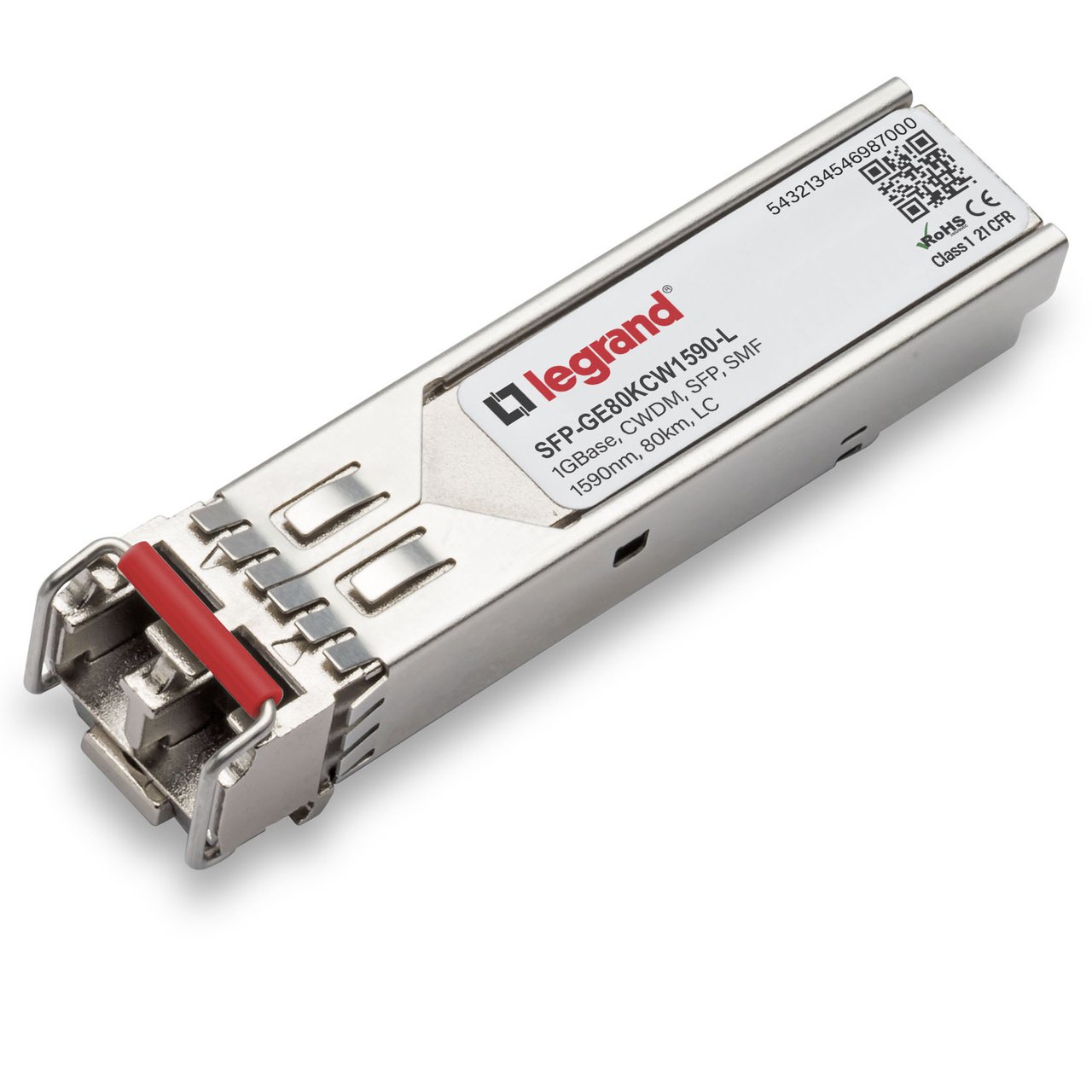 LEGRAND - OPTICS SMF 1590NM 80KM LC network transceiver module Fiber optic 1000 Mbit/s SFP SFP-GE80KCW1590-L