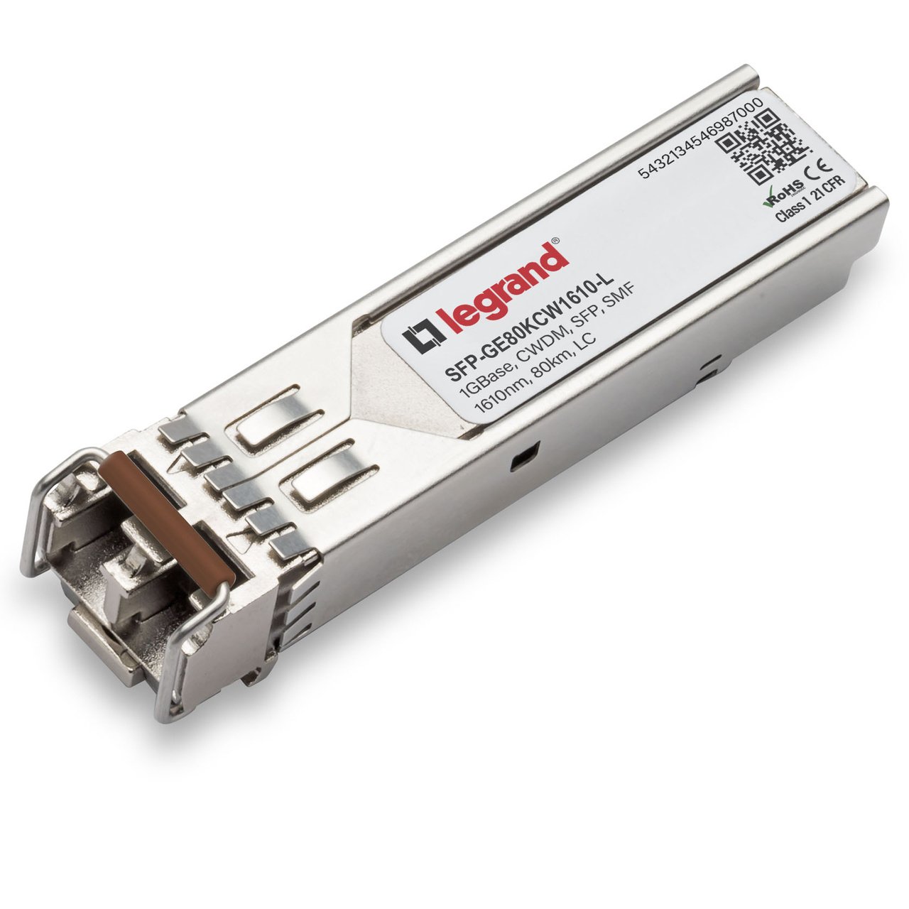 LEGRAND - OPTICS SMF 1610NM 80KM LC network transceiver module Fiber optic 1000 Mbit/s SFP SFP-GE80KCW1610-L