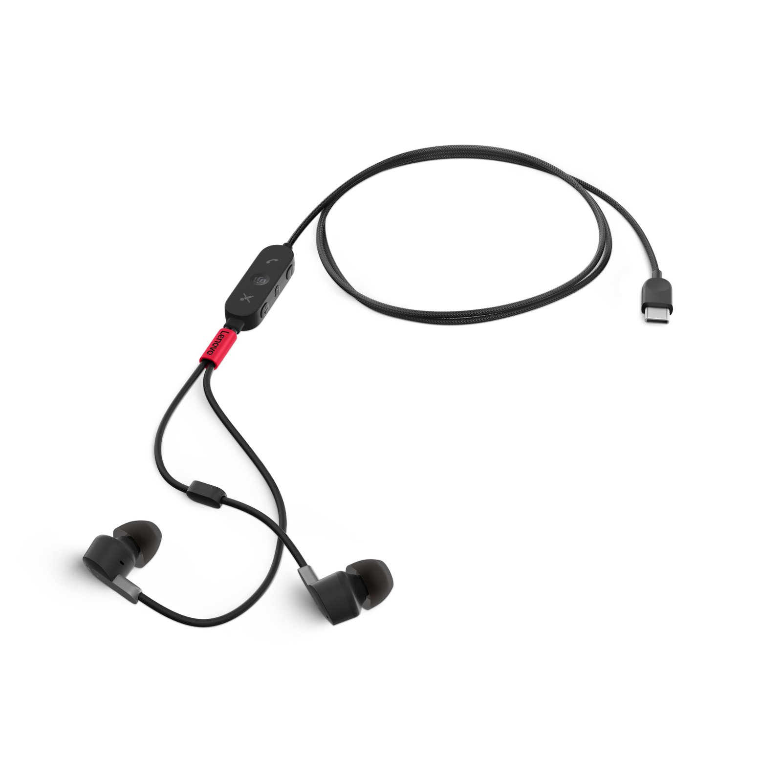 LENOVO TOP SELLER OPTIONS 4XD1C99220 headphones/headset Wired In-ear Music/Everyday USB Type-C Black
