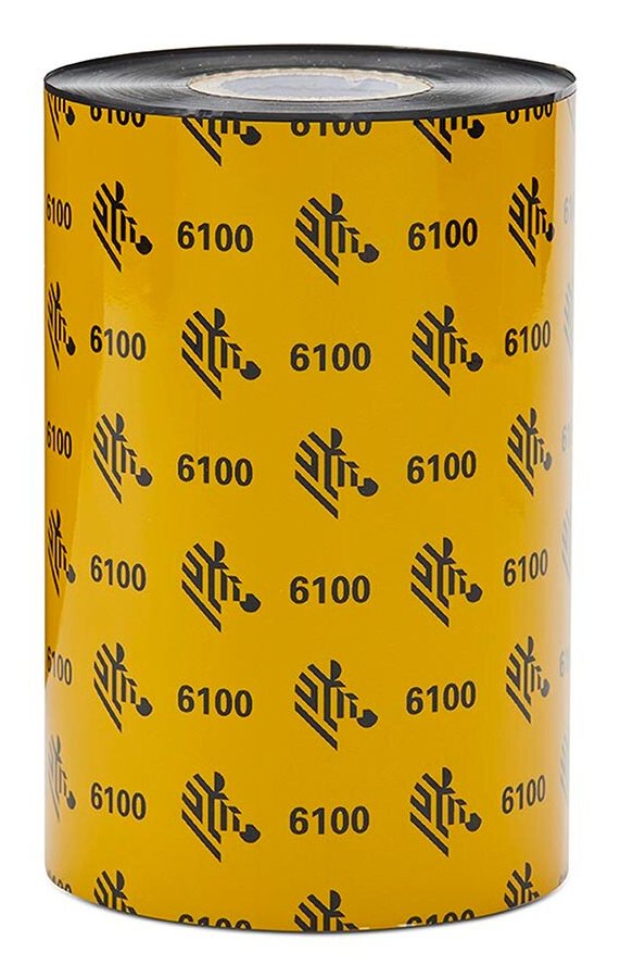 ZEBRA PRINT S1 - SUPPLIES 6100 Wax/Resin thermal ribbon Black 06100BK08045