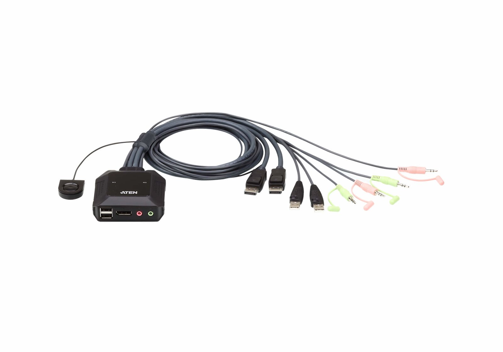 ATEN TECHNOLOGIES CS22DP KVM switch Black