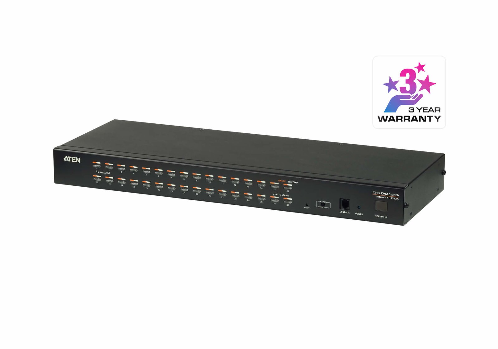 ATEN TECHNOLOGIES KH1532A KVM switch Rack mounting Black