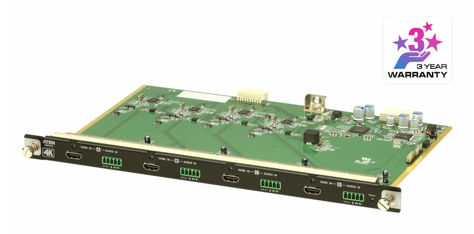 ATEN TECHNOLOGY - ETAIL 4-Port 4K Input Board VM7814