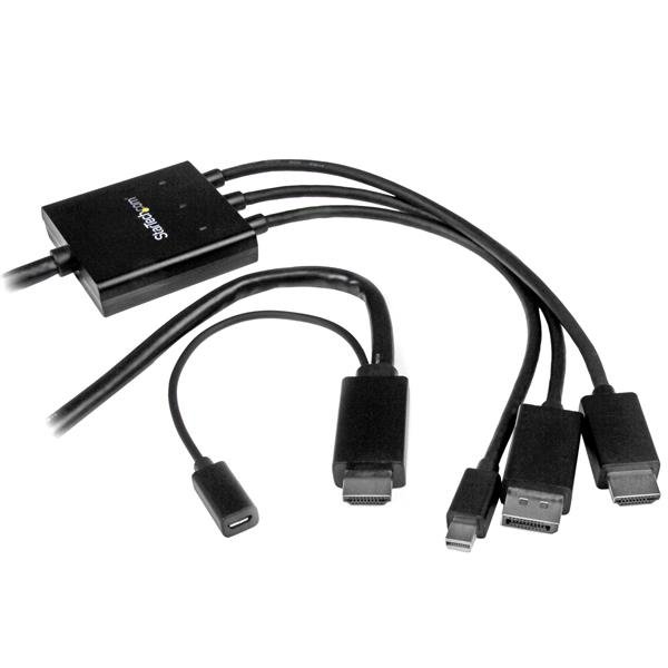 StarTech.com HDMI, DisplayPort or Mini to Converter Cable - 2 m (6 ft.) DPMDPHD2HD