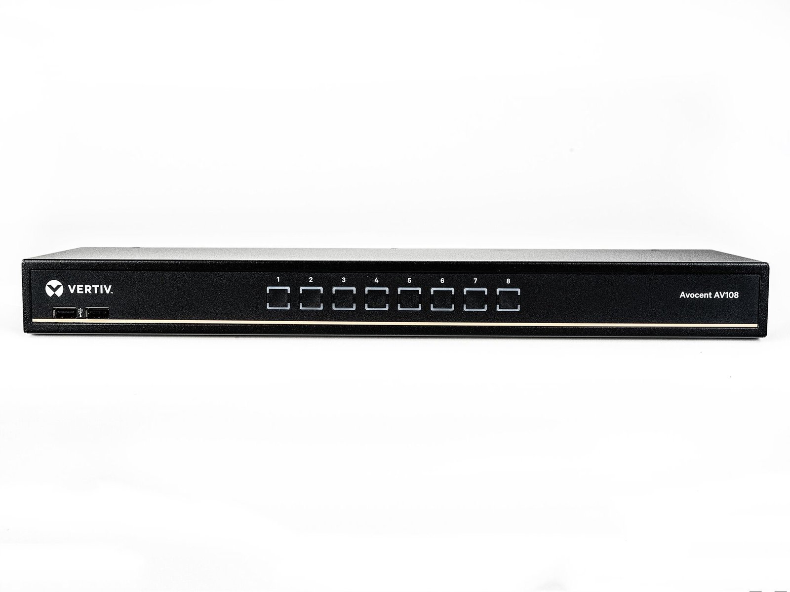 VERTIV-IT SYSTEMS Vertiv Avocent 1x8 KVM switch with USB, w/OSD, push (touch) button switching,