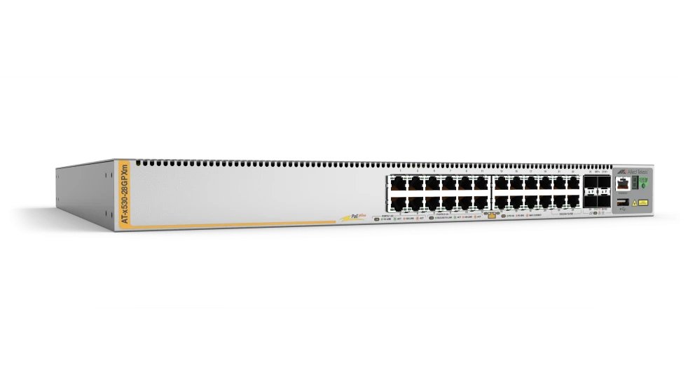 ALLIED TELESIS BOX X530-28GPXM Managed L3 Gigabit Ethernet (10/100/1000) Power over (PoE) 1U Silver AT-X530-28GPXM-10