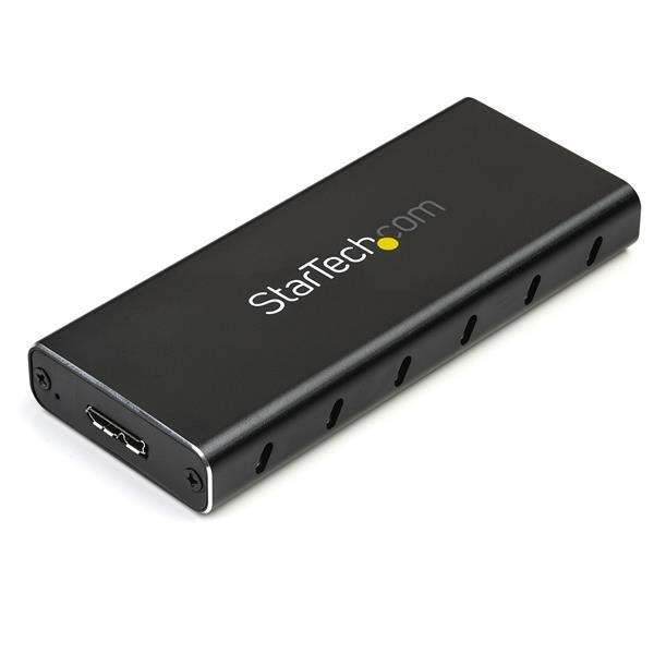 StarTech.com M.2 SSD Enclosure for SATA SSDs - USB 3.1 (10Gbps) with USB-C Cable - TAA SM21BMU31C3