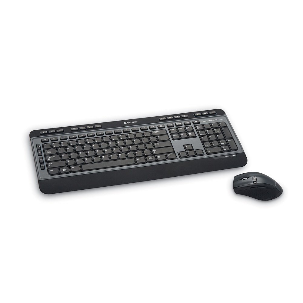 VERBATIM CORPORATION 99788 keyboard Mouse included Universal RF Wireless Black, Grey