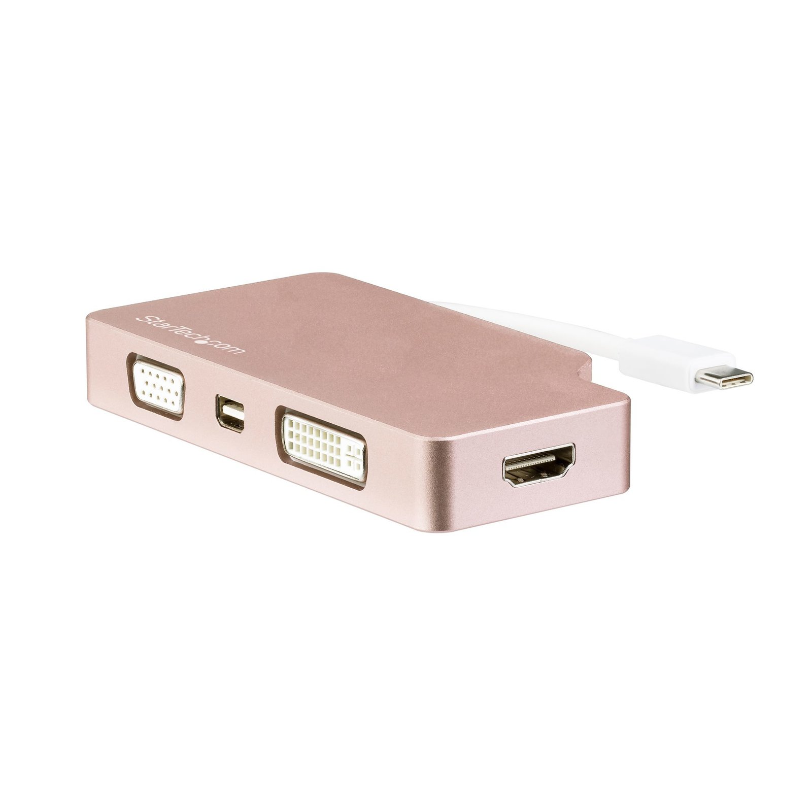 StarTech.com USB C Multiport Video Adapter with HDMI, VGA, Mini DisplayPort or DVI - Type Monitor CDPVDHDMDPRG