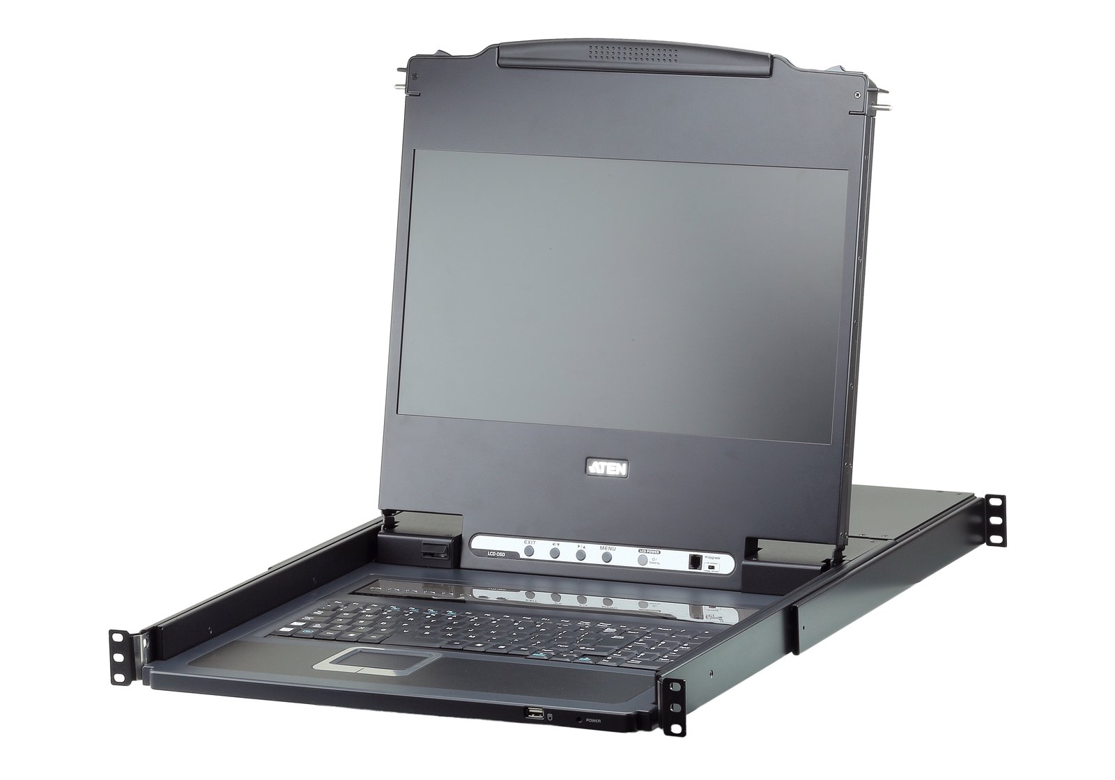 ATEN TECHNOLOGIES 8-Port 17.3" DVI Full HD LCD KVM Switch (USB) CL6708MW