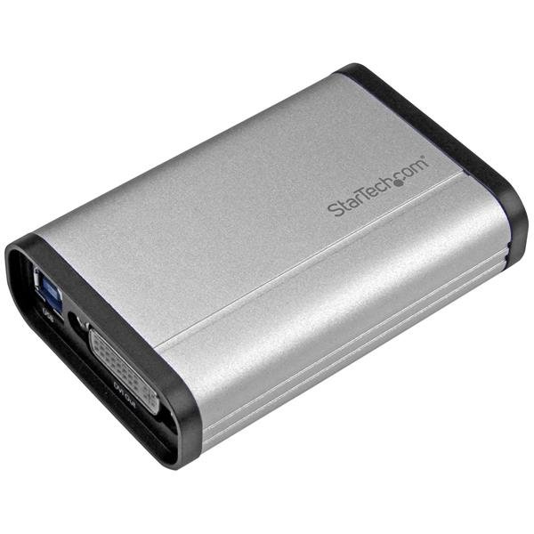 StarTech.com USB 3.0 Capture Device for High-Performance DVI Video - 1080p 60fps - Aluminum - TAA USB32DVCAPRO