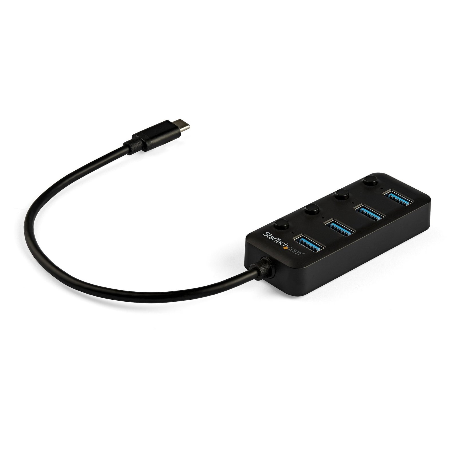 StarTech.com 4 Port Bus Powered USB C Hub with Individual On/Off Switches, 3.0 (5Gbps) Expansion