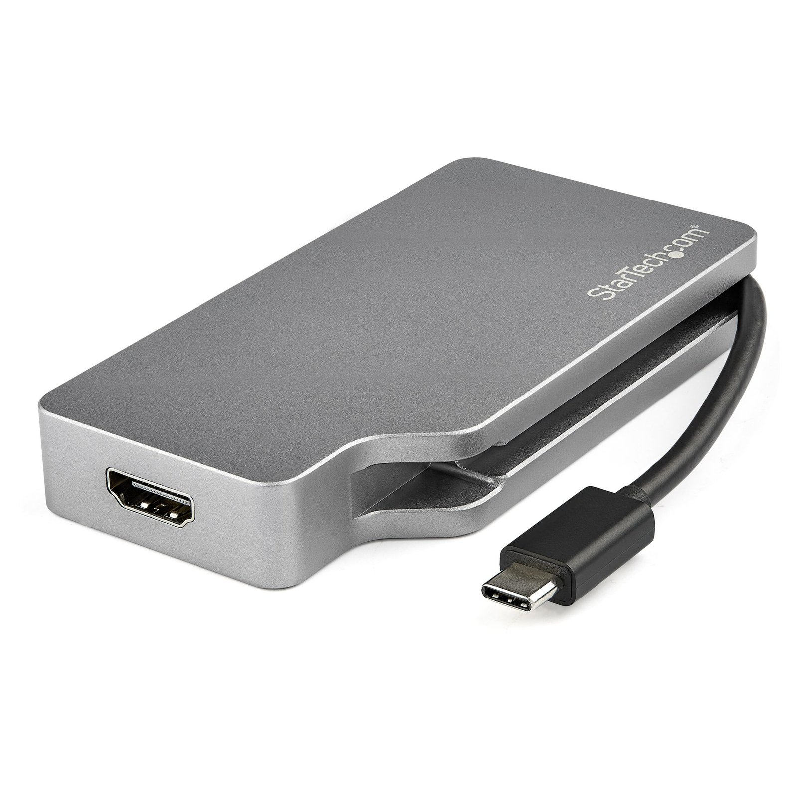 StarTech.com USB C Multiport Video Adapter w/ HDMI, VGA, Mini DisplayPort or DVI - Type Monitor to CDPVDHDMDP2G