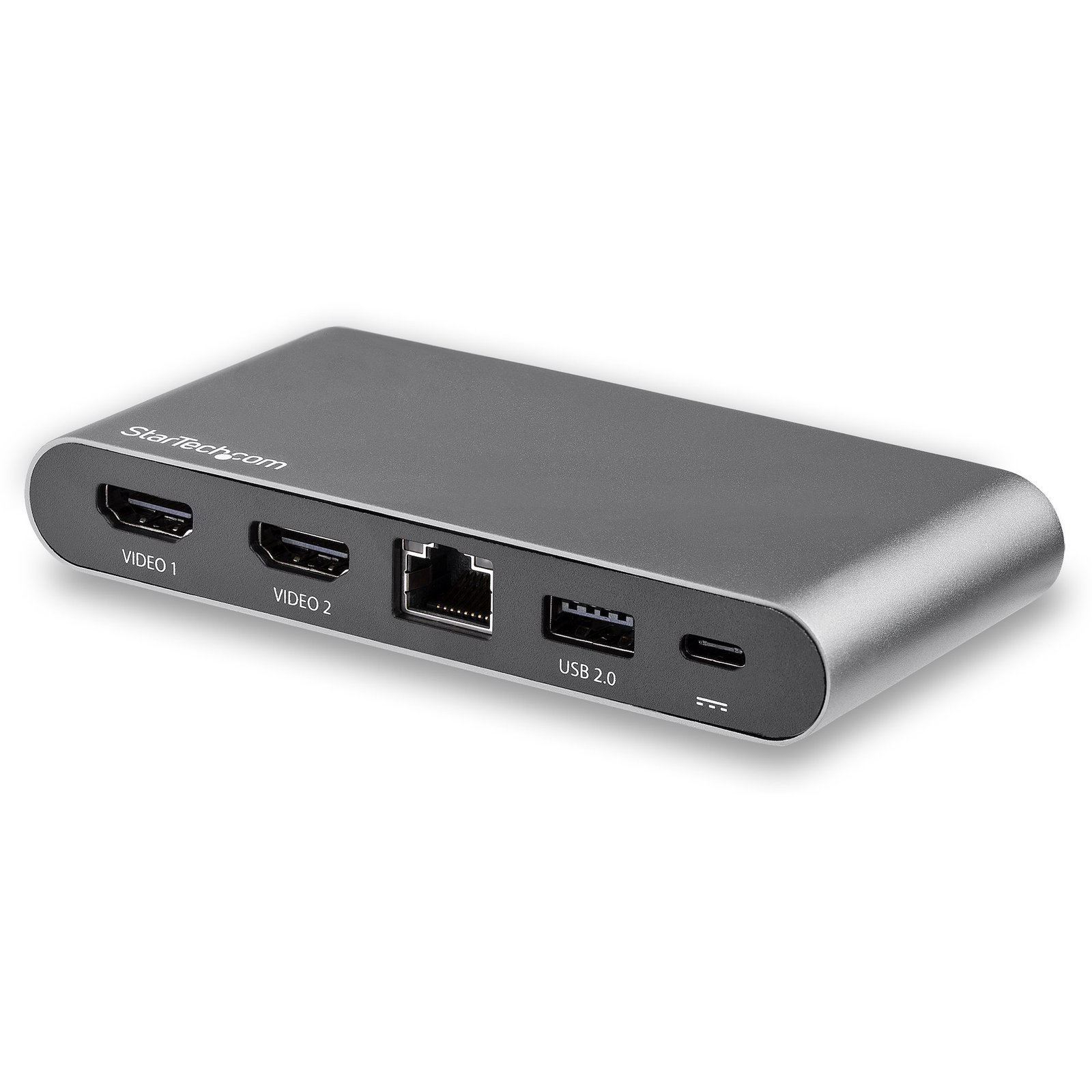 StarTech.com USB C Multiport Adapter, Dual 4K Monitor, USB-C to HDMI 2x USB-A Ports, 100W PD 3.0, DK30C2HAGPD