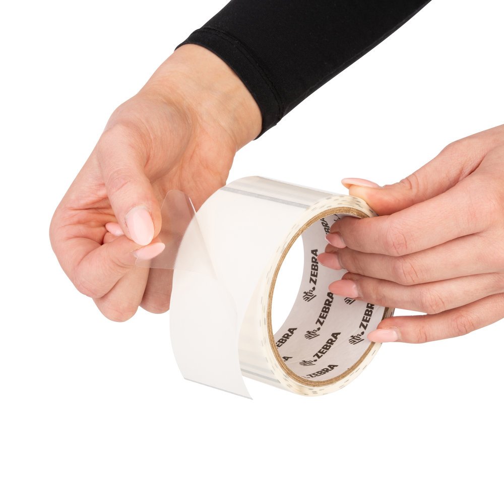 ZEBRA PRINT S1 - SUPPLIES 8000T Vinyl Clear Label White 10015770