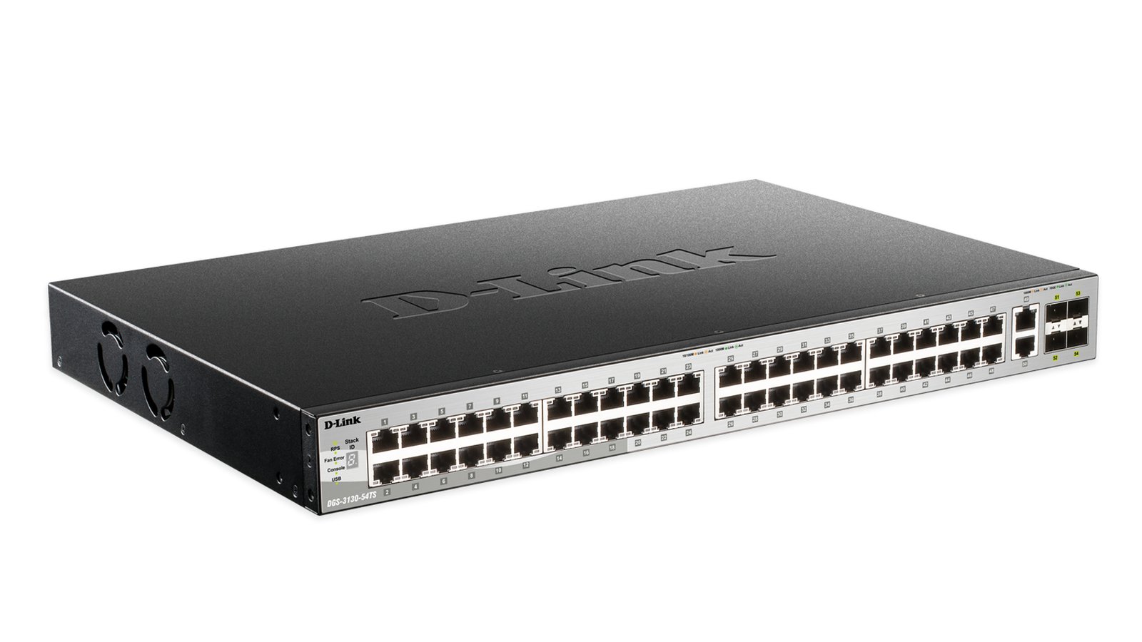 D-LINK BUSINESS PRODUCTS SOLUTIONS DGS-3130-54TS Managed L3 Gigabit Ethernet (10/100/1000) Black,